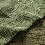 MIULEE Chenille Textured Throw Pillow Covers Sage Green 18x18 Set of 2 | Slubby - Image 2