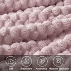 BEDELITE Lotus Pink Twin Blanket - Image 3