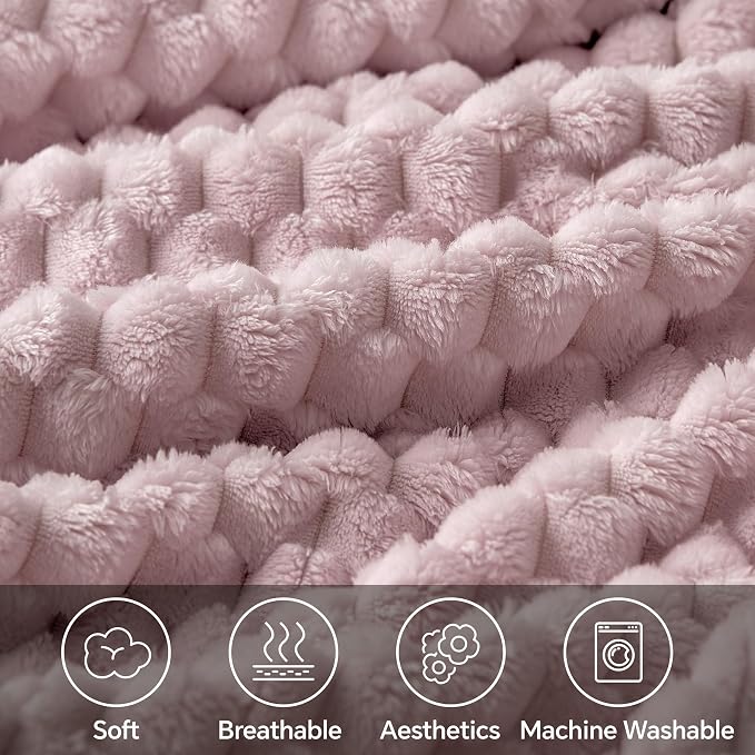 BEDELITE Lotus Pink Twin Blanket - Image 3