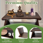 Japanese Low Floor Table Folding Coffee Tables - Image 4