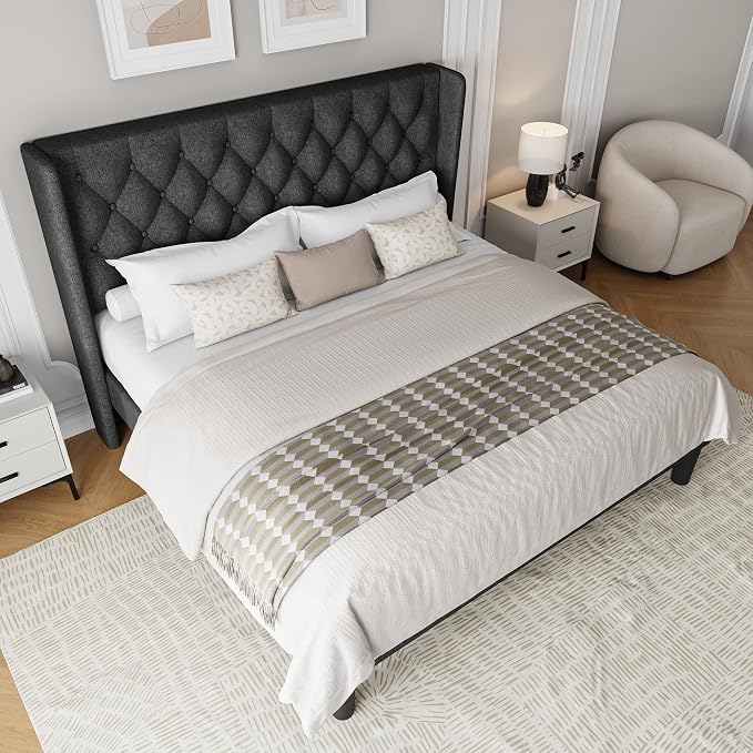 Einhomn King Size Platform Bed Frame - Image 8