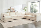 ROWHY 150'' Modular Sectional Cloud Couch, 7 Seater Corner Sofa Big Comfy - Image 6