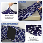 8Pcs Patio Cushion Covers Stretch Outdoor Furniture Protector Slipcovers | - Image 4