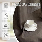 MYSKY HOME Dark Brown Curtains 96 Inches Long - Image 7