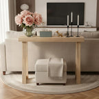 Plank+Beam Solid Wood Console Table, 36 Inch, Sofa Table, Narrow Entryway Table - Image 4