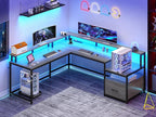 SEDETA L Shaped Desk, Gaming Desk - Image 2