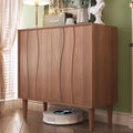 Easyego 31.5″ Mid Century Modern Sideboard Buffet Cabinet, Walnut Wood Accent by Easyego
