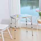 Yriuat Folding Camping Table 2ft Portable Pinic Table Adjustable Height Small - Image 2