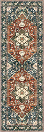 Yamaziot Washable Runner Rug, 2x6 Non-Slip Boho Vintage Hallway Kitchen Rug | - Image 2