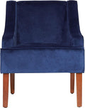 Homepop Home Decor Upholstered Classic Swoop Arm Accent Chair Accent Chairs by HomePop