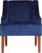 Homepop Home Decor Upholstered Classic Swoop Arm Accent Chair Accent Chairs by HomePop