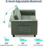 LINSY 54" Pull Out Couch with Charging Station - Image 3