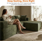 MONVANE 106" Cloud Sectional Couch - Image 5