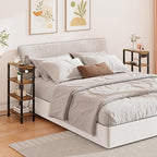 TUTOTAK Narrow Side Table with Charging Station, Small End Table with USB Ports - Image 9