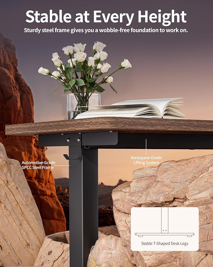 BIZUM Standing Desk Electric Adjustable Computer Desk-Stand up Desk Office - Image 5