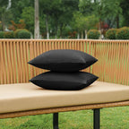 NiNi ALL Pack of 2 Decorative Outdoor Waterproof Pillow Covers Square Garden - Image 5