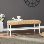 SEI Furniture Woven Coffee Table Bench - Image 2