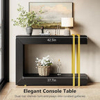 Einhomn 42.5" Console Table Behind Couch, 2-Tier Narrow Entryway Table - Image 6