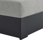 Modway Tahoe Powder-Coated Aluminum Outdoor Chaise Lounge Gray - Image 7