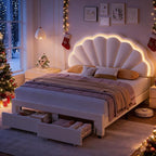 HIFIT Queen Upholstered Smart LED Bed Frame - Image 6