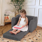 MeMoreCool Toddler Chair Comfy for 1-3 Years Old, Corduroy Kids Couch Bed Fold - Image 2