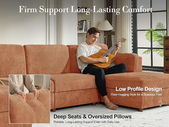 116'' Oversized Modular Sectional Sofa - Image 8