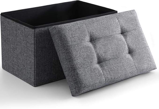 Storage Ottoman Cube Small Footrest Foldable Seat Foot Stools Square Tufted by CUYOCA-MakeYouFeelComfort