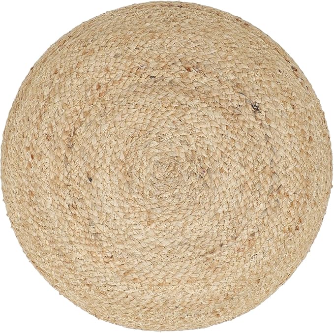 · REDEARTH · Jute Circular Pouf Ottoman - Image 5