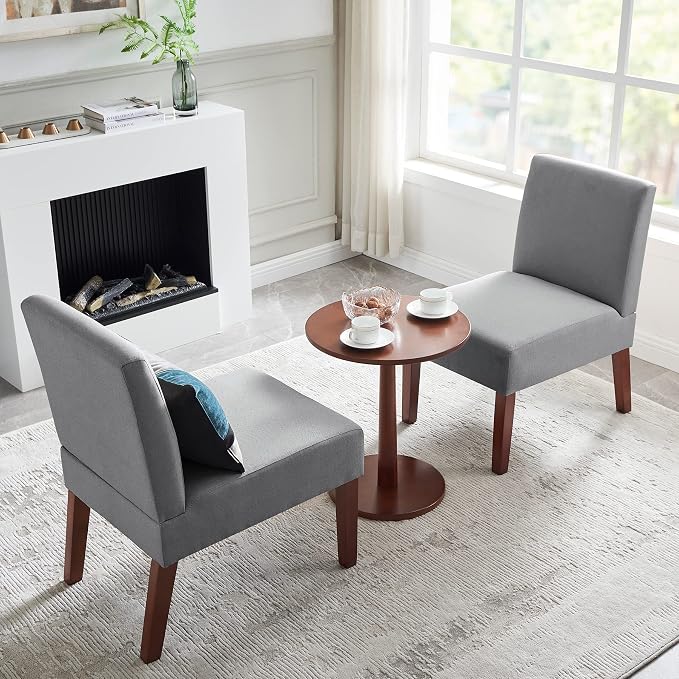 Upholstered Accent Chairs Set - Image 7