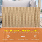 Aoxun 6-Piece Patio Furniture Set, Wicker Outdoor Furniture - Image 7