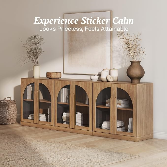 BELLEZE Bijou Set of 3 Modular Sideboard Cabinets - Image 4