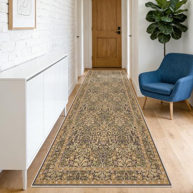Washable 2' x 6' Runners for Hallways, Non Slip Long Floor Runner for Kitchen by Unknown