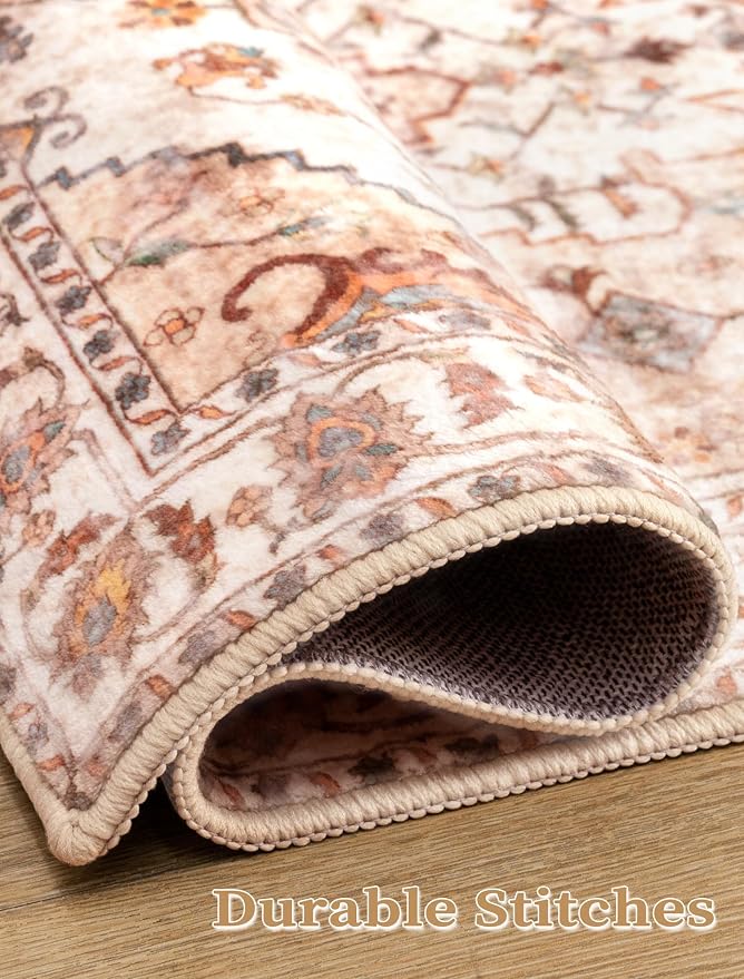 SERISSA 2'6"x10' Washable Non Slip Boho Runner Rug - Image 5