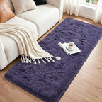 2x6 Taro Purple Fluffy Soft Runner Rug Non-Slip - Image 3