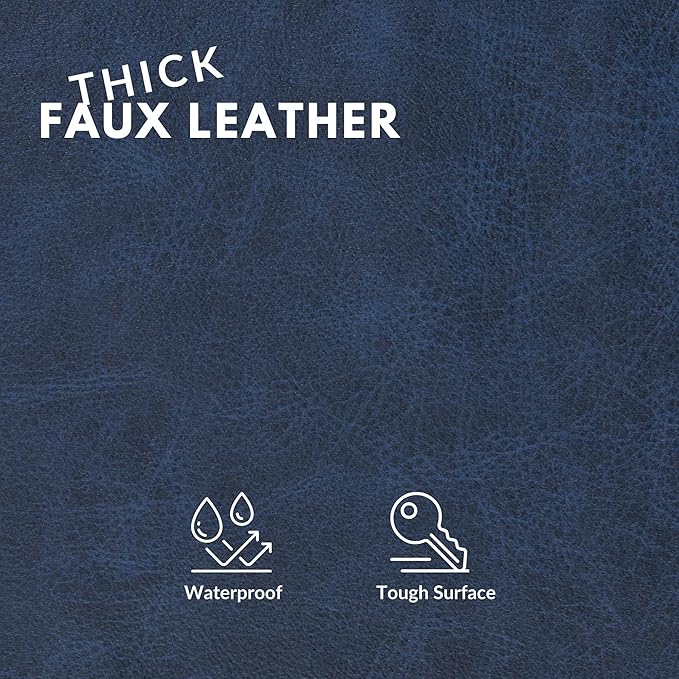 Faux Leather Fabric, Thick Durable Synthetic Repholstery Leather Vinyl - Image 2