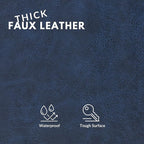 Faux Leather Fabric, Thick Durable Synthetic Repholstery Leather Vinyl - Image 2