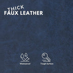 Faux Leather Fabric, Thick Durable Synthetic Repholstery Leather Vinyl - Image 2
