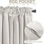 Linen Textured Total Blackout Curtains - Image 4