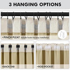 MIULEE 100% Blackout Linen Curtains - Image 5
