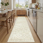 Soalmost Runner Rug 2x8 Washable Hallway Kitchen Runners Beige/Brown | Non-Slip - Image 4