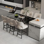 VKNOW Bar Stools Set of 6, Modern Counter Stools - Image 3