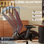 ELABEST Mesh Office Chair, Ergonomic Computer Desk Chair, Sturdy Task Chair- - Image 8