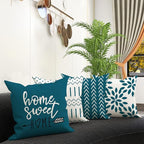 YCOLL Pillow Covers 18x18 Set of 4, Modern Sofa Throw Pillow Cover, Decorative - Image 2