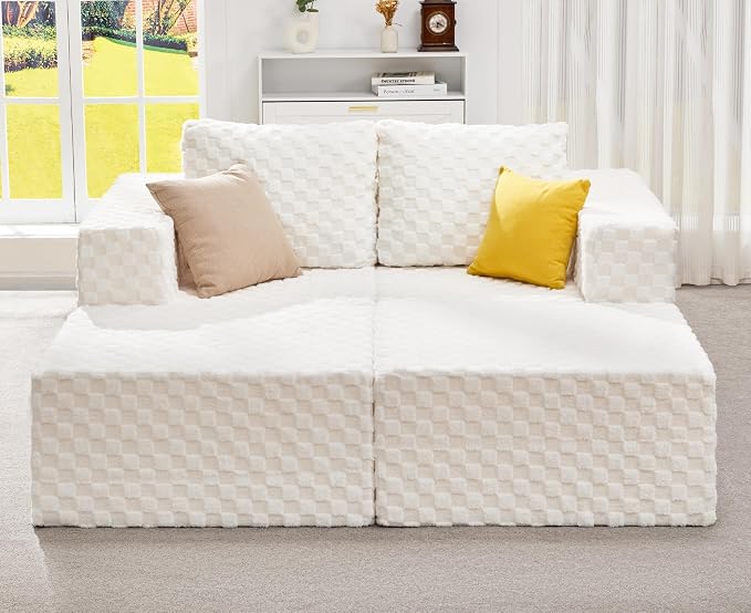 Hobestluk Modular Sectional Sofa Memory Foam Couch Sofa Bed Loveseat by YourHomeDeservesMore