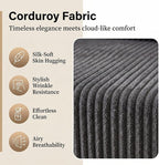 Mid Century Modern Accent Chair, Upholstered Corduroy Armchair - Image 7