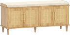 Akxomel Rattan Shoe Storage Bench by Akxomel