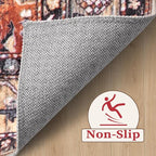 SERISSA 6ft Washable Non Slip Round Boho Area Rug - Image 4