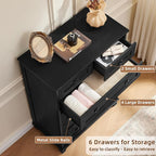 Joaxswe Farmhouse 6 Drawer Dresser - Image 6