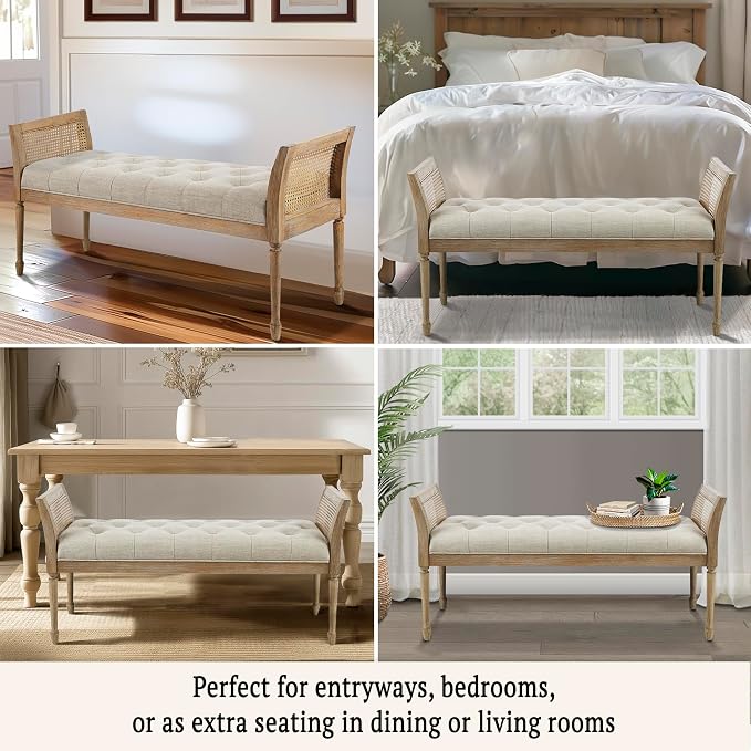 Martha Stewart Isla Entryway Accent Bench - Image 7