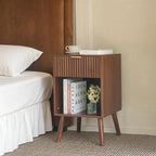 Fultyle Walnut Nightstand, Modern Night Stand - Image 5